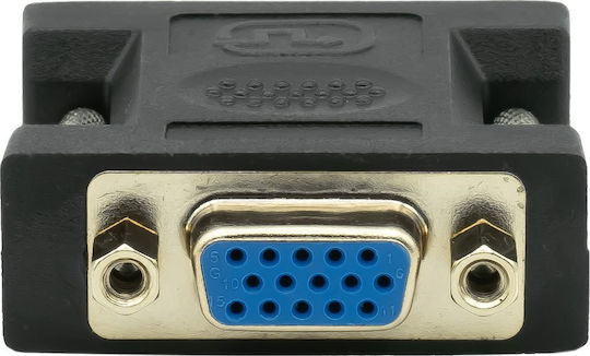 ProXtend Конвертор DVI-I / VGA мъжки към DVI-I / VGA женски Черен 1бр DVII245-VGAF