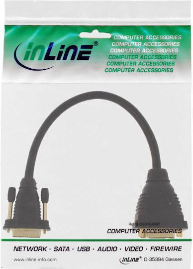 InLine Konverter DVI-I weiblich zu DVI-I / VGA weiblich 1Stück 17301