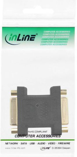 InLine DVI-I Female to DVI-I Female Converter 1 Piece 17781P