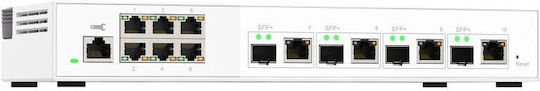 QNap QSW-M2106-4C Managed L2 Switch with 10 Gigabit (1Gbps) Ethernet Ports and 4 SFP Ports