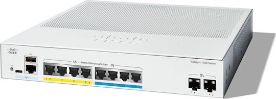 Cisco C1300-8MGP-2X Managed L2 / L3 PoE+ Switch με 8 Θύρες Ethernet