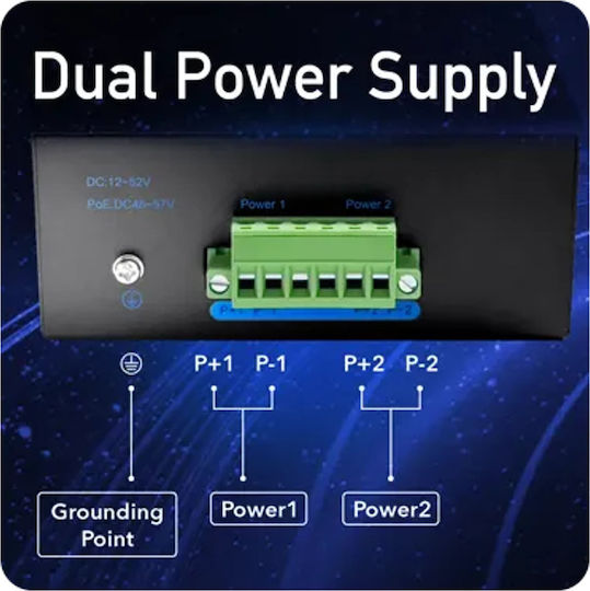 Cudy IG1004S2 Unmanaged L2 Switch με 4 Θύρες Gigabit (1Gbps) Ethernet