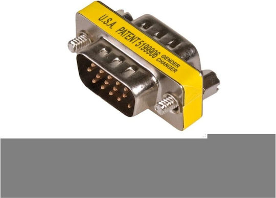 Akyga Konverter VGA weiblich zu VGA weiblich Gelb 1Stück AK-AD-19
