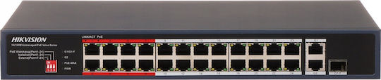 Hikvision DS-3E0326P-E/M(C) Unmanaged L2 PoE+ Switch with 24 Ethernet Ports and 24 SFP Ports