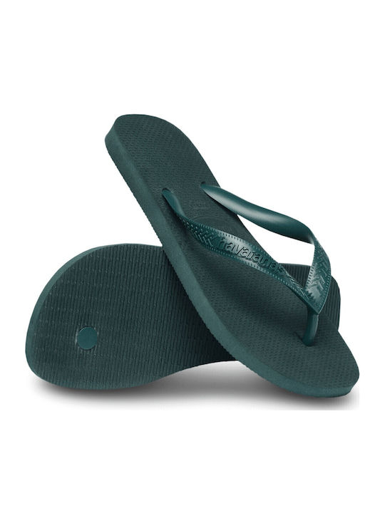Top Senses Flip Flops in Green Colour