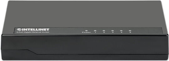 Intellinet 561747 Negestionat L2 Switch cu 5 Porturi Gigabit (1Gbps) Ethernet