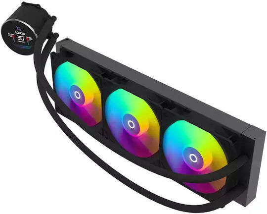 Aqirys Hydra 360 AIO Υδρόψυξη AIO CPU με 3 Ανεμιστήρες 120mm και ARGB Φωτισμό