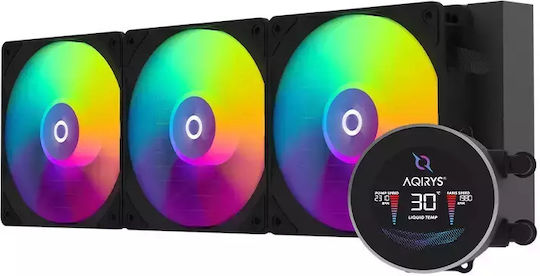 Aqirys Hydra 360 AIO Υδρόψυξη AIO CPU με 3 Ανεμιστήρες 120mm και ARGB Φωτισμό