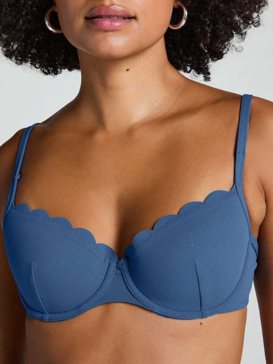 Bikini Bra with Adjustable Straps Blue Horizon