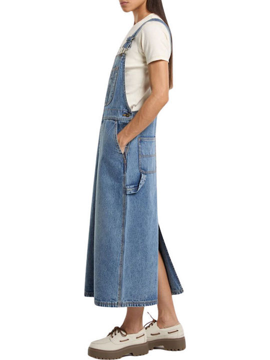 Women's Jumpsuit Denim Rinsed Blue