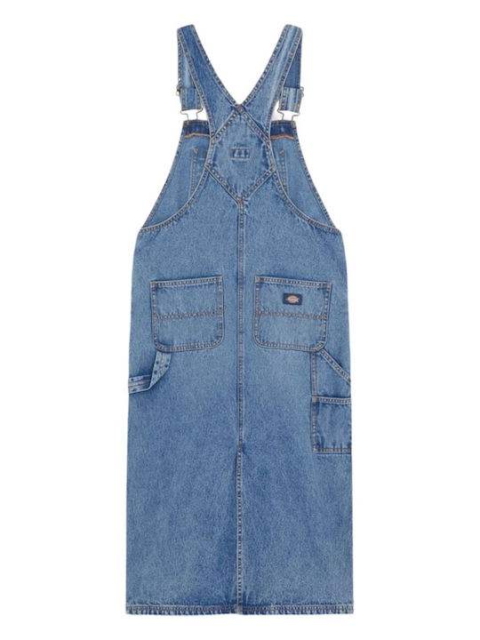 Women's Jumpsuit Denim Rinsed Blue