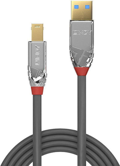 Lindy USB 3.0 Kabel USB-A-Stecker - USB-B-Stecker Schwarz 3m 36663