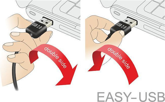 DeLock USB 2.0 Cable USB-B male - USB-A male 0.5m (85167)