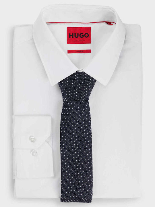 Hugo Ανδρική Γραβάτα Μεταξωτή με Σχέδια Hugo Ανδρική Γραβάτα Μεταξωτή με Σχέδια