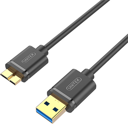 Cablu USB Unitek USB-A 2 M Negru Y-C463GBK