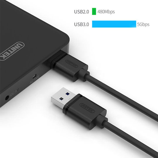 Cablu USB Unitek USB-A 2 M Negru Y-C463GBK