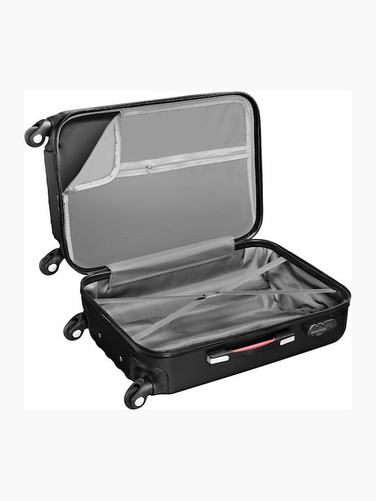Provitera Travel Suitcases Hard Black with 4 Wheels