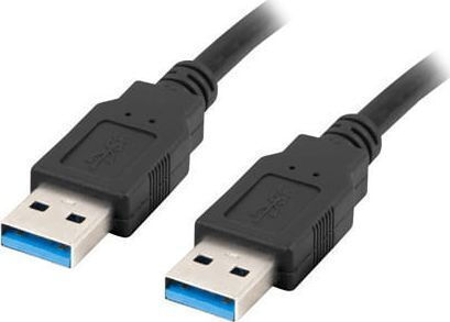 Lanberg 0.5m USB 3.0 Cable A-Male (CA-USBA-30CU-0005-BK)
