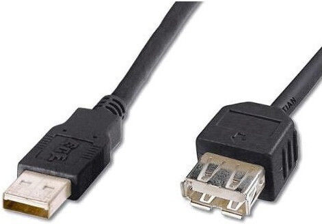 PremiumCord USB 2.0 Cable USB-A male - USB-A female Μαύρο 0.2m kupaa02bk