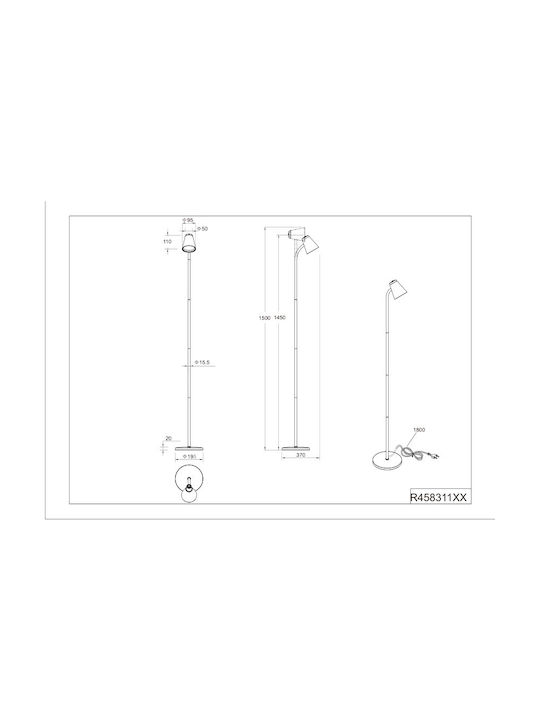 Trio Lighting LED Φωτιστικό Δαπέδου Trio Lighting LED Φωτιστικό Δαπέδου