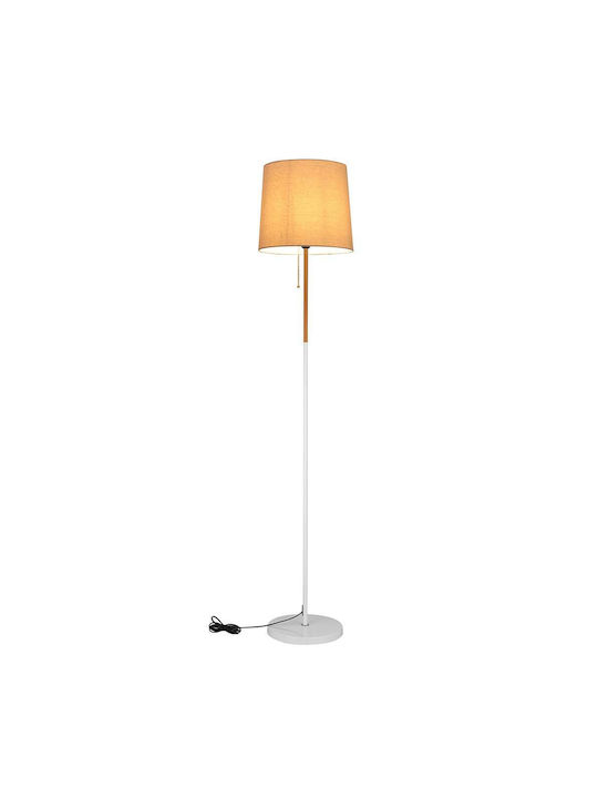 Bakaji Floor Lamp H170xW35cm. with Socket for Bulb E27 Black
