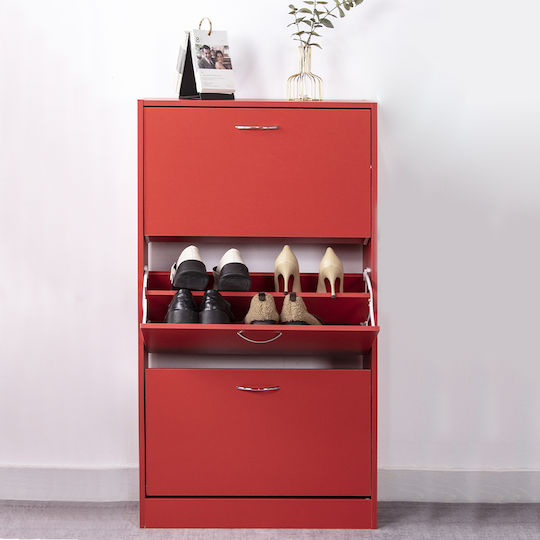Holz Schuhschrank 63x24x115cm