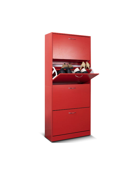 Holz Schuhschrank 63x24x150cm
