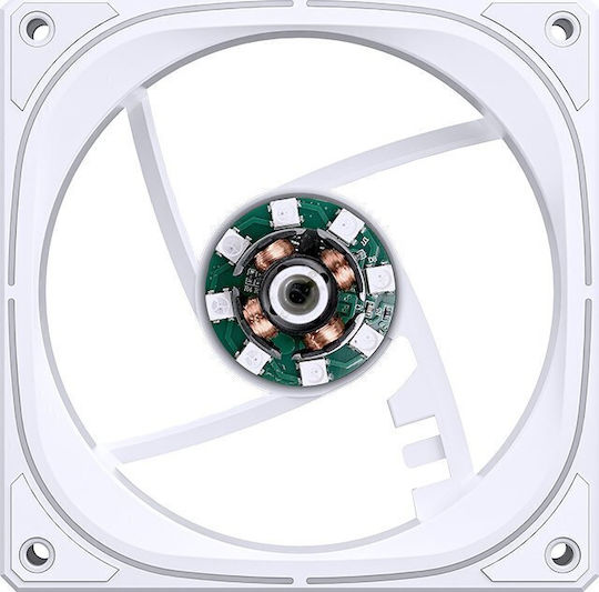 Jonsbo FR-505 Reverse Blade Case Fan 120mm 1800rpm 47.2cfm Without LED Lighting And 4-Pin PWM Connection White