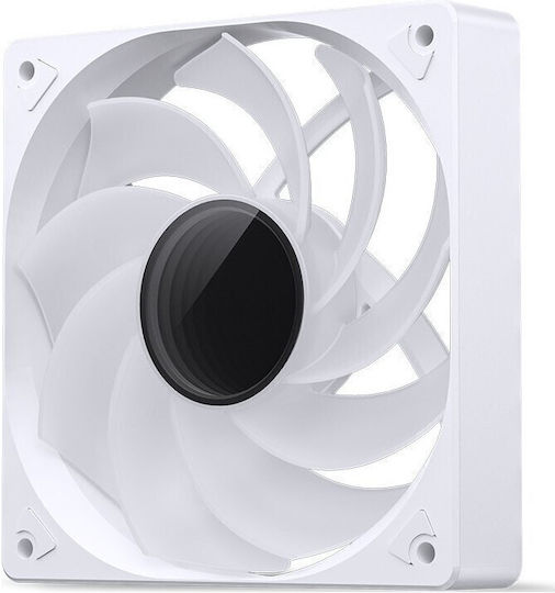 Jonsbo SL-120WR Case Fan 120mm 1500rpm with RGB Lighting and 4-Pin PWM Connection White