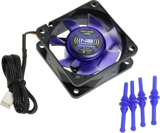 Noiseblocker XR-1 Case Fan 60mm (10.6cfm) with Blue Lighting and 3-Pin Connection