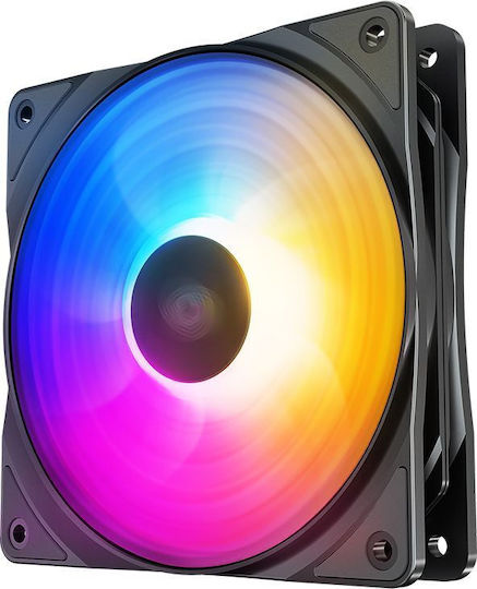 Deepcool RF120 FS Вентилатор За Кутия (1500 Оборота / 56.5 CFM) С RGB Осветление И 4-Изводна ШИМ Свързване