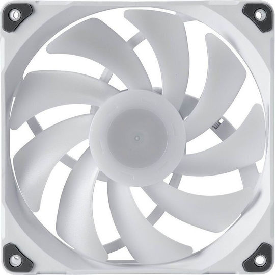 Phanteks PH-F140M25 Case Fans (1800rpm / 104.62cfm) with RGB Lighting and 4-Pin PWM Connection White