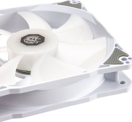 Bitspower Notos Case Fan 120mm (1800rpm) με RGB Φωτισμό και Σύνδεση 4-Pin PWM Λευκό