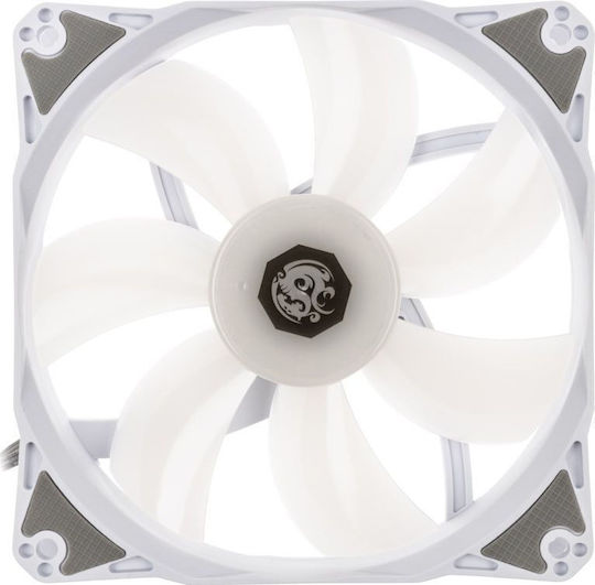 Bitspower Notos Case Fan 120mm (1800rpm) με RGB Φωτισμό και Σύνδεση 4-Pin PWM Λευκό