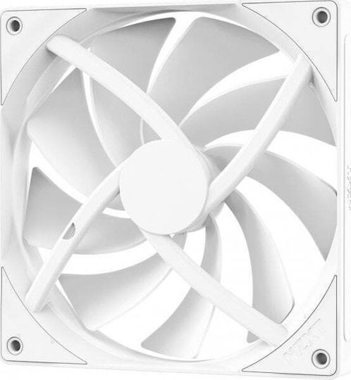 NZXT F140Q Ventilator Pentru Carcasă (1500rpm / 102,90cfm) Fără Iluminare LED și Conexiune 4-Pin PWM Alb