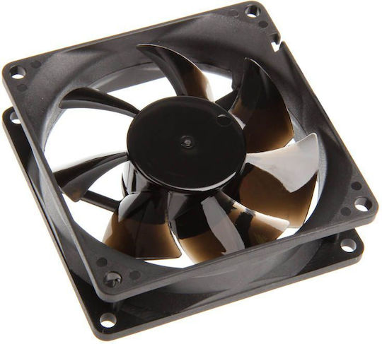Noiseblocker P1 Case Fan 80mm (1500rpm / 17.25cfm) Without LEDs Lighting and Connection 3-Pin