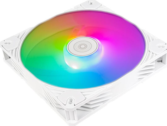Silverstone Shark Force Case Fan 140mm (2200rpm) with ARGB Lighting and 4-Pin PWM Connection White