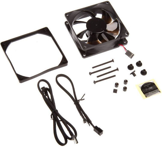 Noiseblocker P1 Case Fan 80mm (1500rpm / 17.25cfm) Without LEDs Lighting and Connection 3-Pin