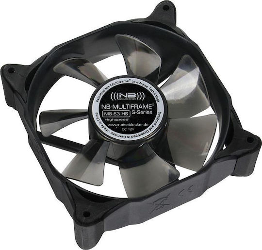 Noiseblocker M8-S3 Case Fans 80mm 2200rpm 34.7cfm Without LEDs Connection 3-Pin