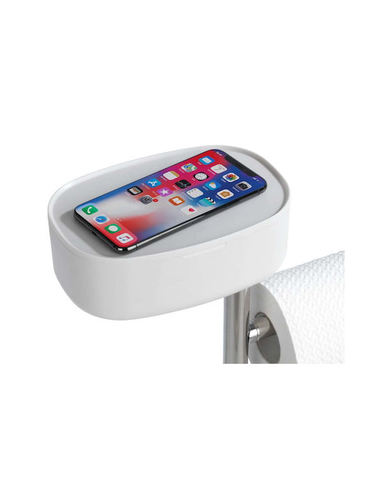 Wenko Paper Holder Metallic White