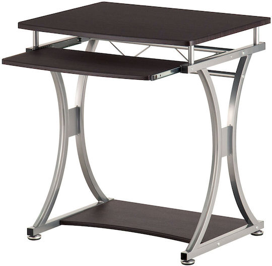 Desk Wooden Coffee with Metal Legs 70x55x76cm