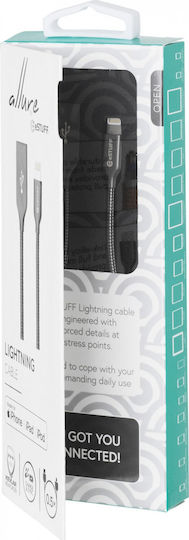 eSTUFF Regular USB-A la Cablu Lightning Gri 0.5m (ES601065)