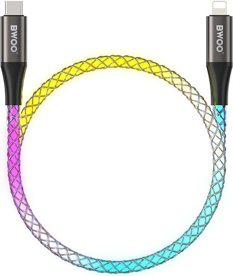 BWOO USB-C to Lightning Cable 27W Πολύχρωμο 2m