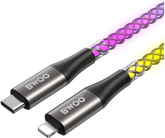 BWOO USB-C to Lightning Cable 27W Πολύχρωμο 2m