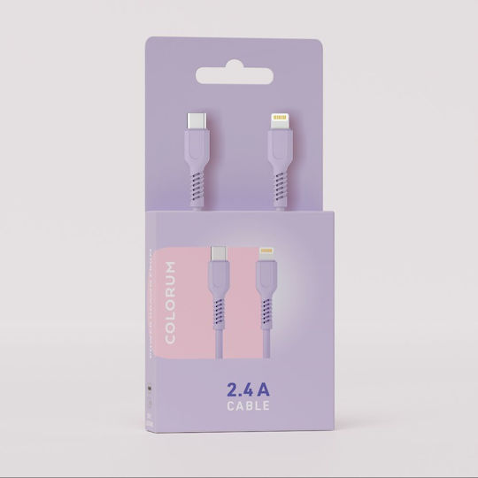Colorum USB-C to Lightning Cable 27W Purple 1.8m (CK12-CL-09)