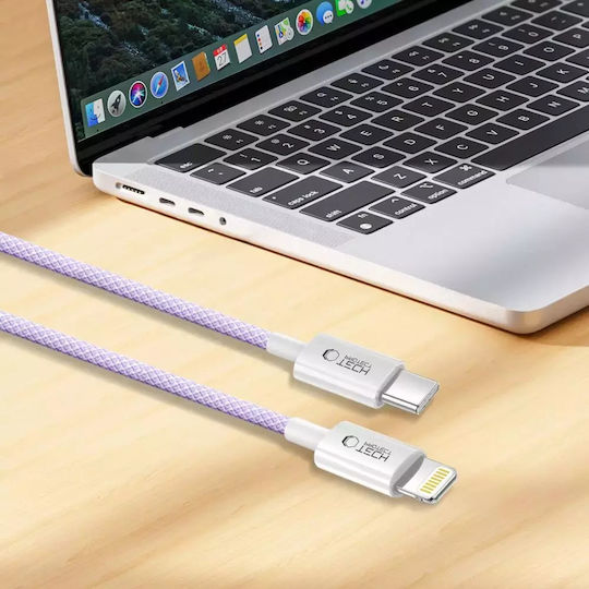 Tech-Protect Ultraboost USB-A to Lightning Cable 27W Purple 1m