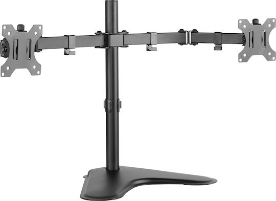Techly Tabletop Suport pentru 2 Monitoare până la 27" cu Braț (ICA-LCD-3410)