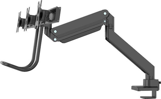 Neomounts Halterung Auf dem Schreibtisch für 3 Monitore bis 27" mit Arm (NM-D775DX3BLACK)