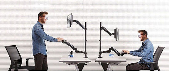Maclean Energy Tabletop Suport Monitor până la 27" cu Braț (MC-681)