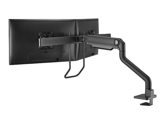 Neomounts DS75S-950BL2 Επιτραπέζια Βάση για 2 Οθόνες έως 27" με Βραχίονα